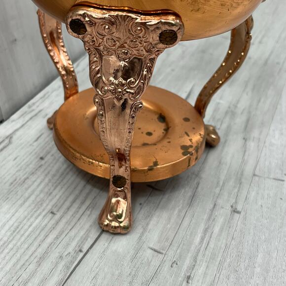 Vintage Princess House Heritage Copper Coffee Tea Carafe With Round Tray Stand - Picture 6 of 13
